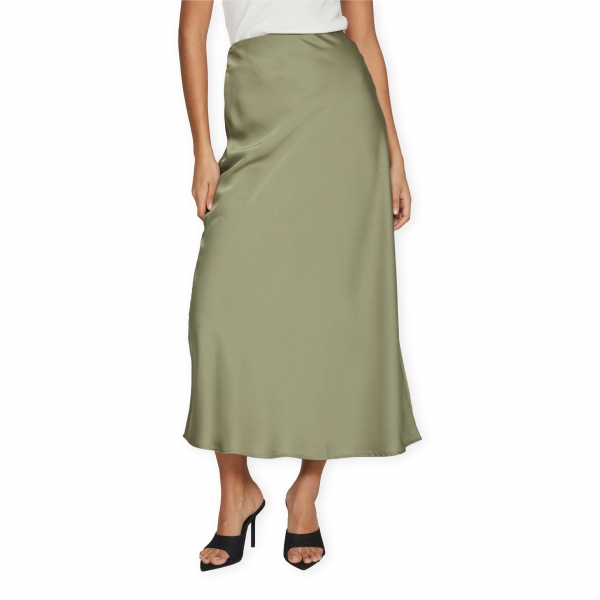 VILA Noos Elette Skirt - Oil Green