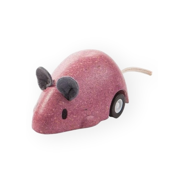 PLAN TOYS Moving Mouse - Pink