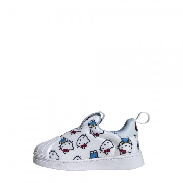 adidas gazelle silver green womens adidas Kids' Grade School Hello Kitty Superstar Shoes, Size 6.5, Black/White/Red main image 0