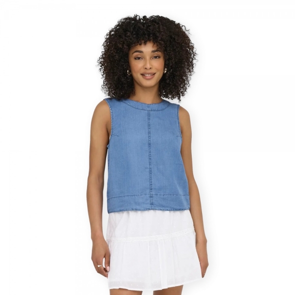 ONLY Top Pema-Dorsi - Medium Blue Denim
