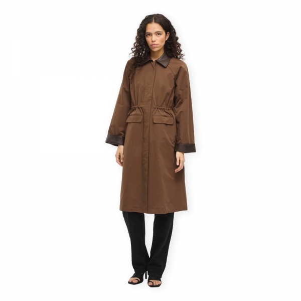 VILA Hella Long Jacket - Coffee Bean