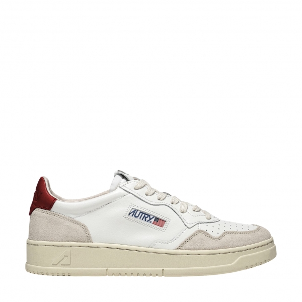 AUTRY Medalist Low Suede W - White/Red
