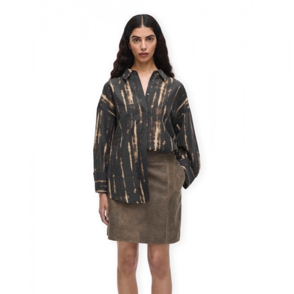 ROUGE EDIT Camisa Alinine Print -...