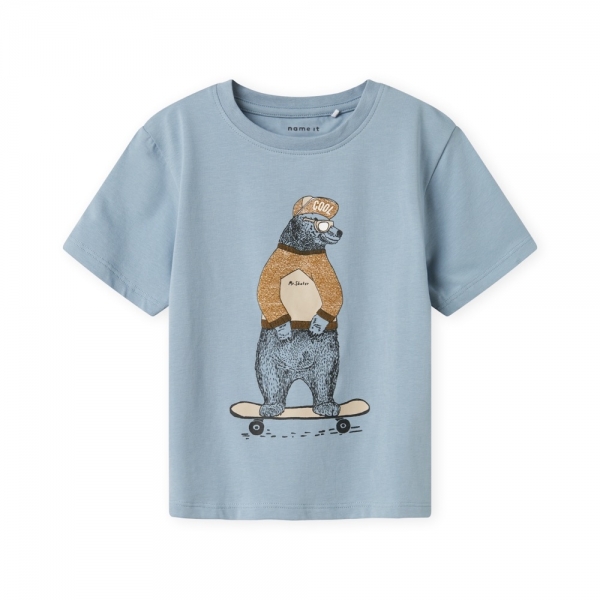NAME IT Linden Kids T-Shirt - Dusty Blue