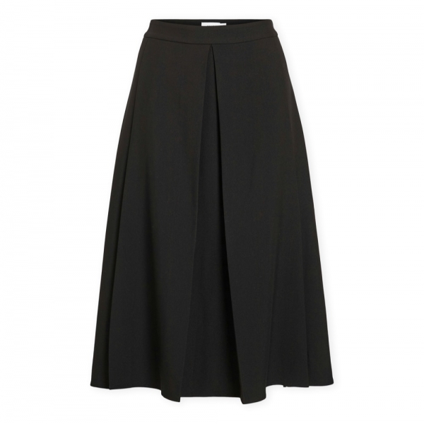 VILA Noos Jiu HW Skirt - Black Beauty