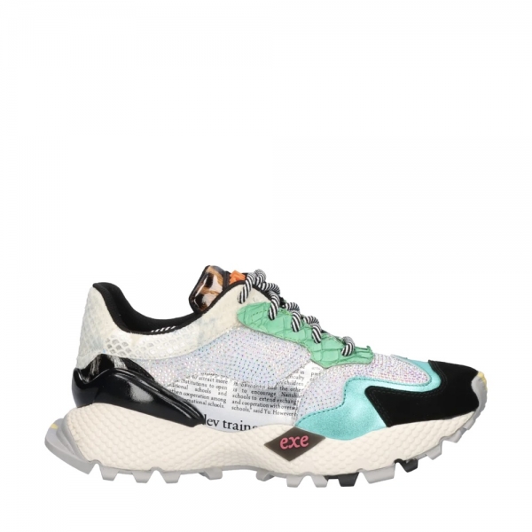 EXÉ Sneakers 8830-1 - Black/Aqua Green