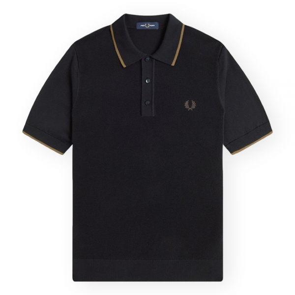 FRED PERRY Polo Pique Stitch Knitted...