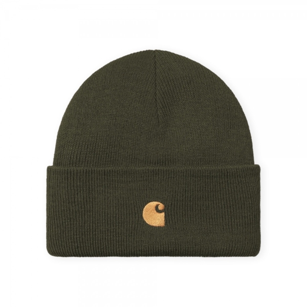 CARHARTT WIP Gorro Chase - Olive/Gold