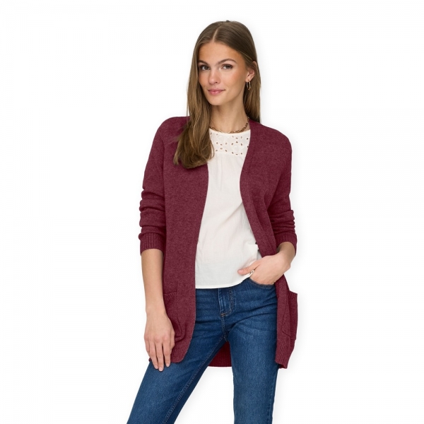 ONLY Noos Lesly Cardigan - Zinfandel