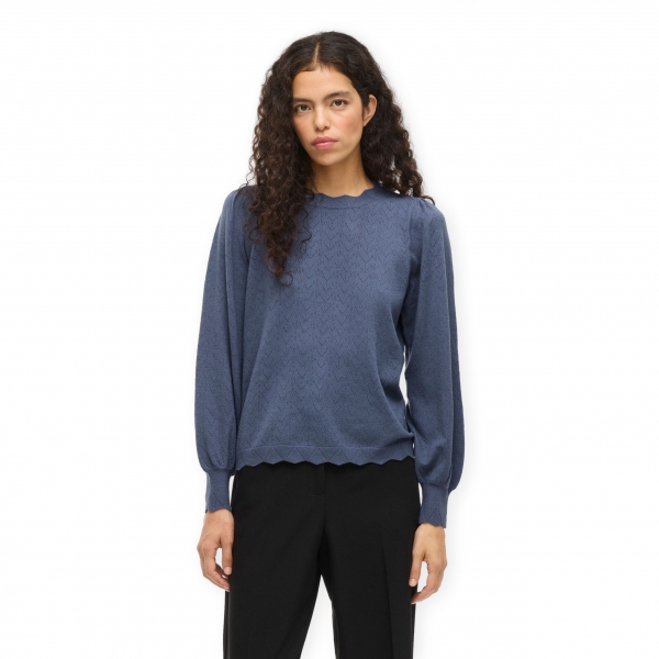 VILA Emi Knit - Vintage Indigo