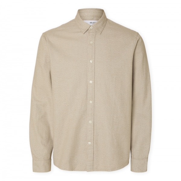 SELECTED Noos Regnoah Shirt - Egret