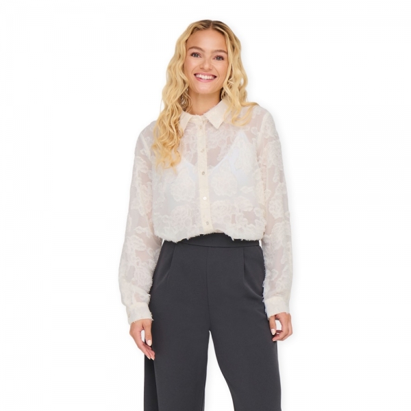 JDY Maia Shirt - Cloud Dancer