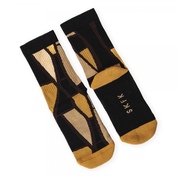 SKFK Epel Socks - Brown/Mustard