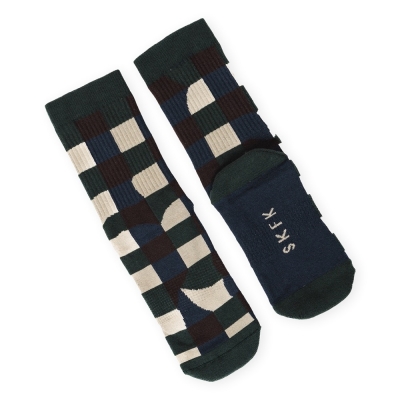 SKFK Meias Epel - Checks Navy