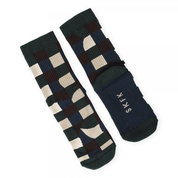 SKFK Epel Socks - Checks Navy