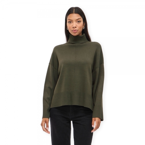 VILA Noos Ostria Rollneck Knit - Deep...