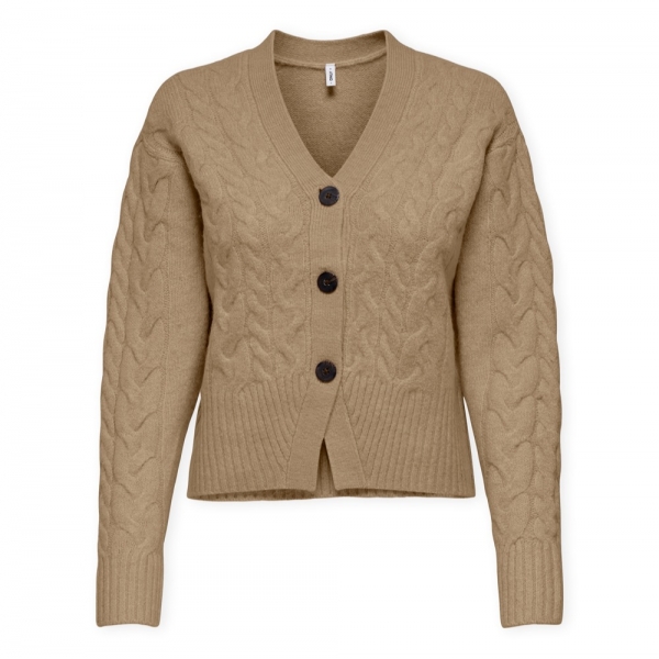 ONLY Casaco Rio Life Cardigan - Tannin