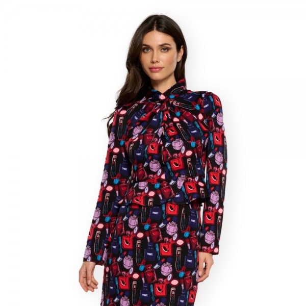 MINUETO Top Paola - Black