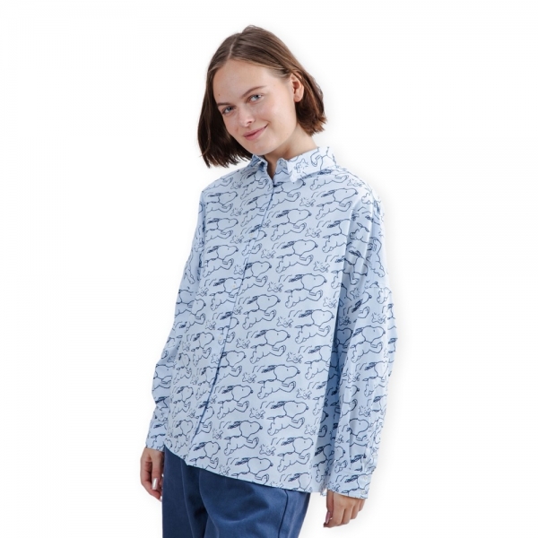 BRAVA FABRICS Camisa Peanuts Jump - Blue