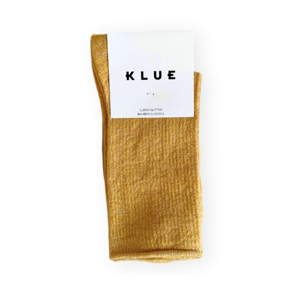 KLUE Glitter Lurex Socks - Mustard