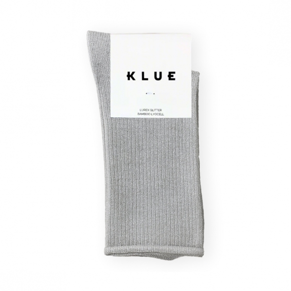KLUE Glitter Lurex Socks - Light Grey