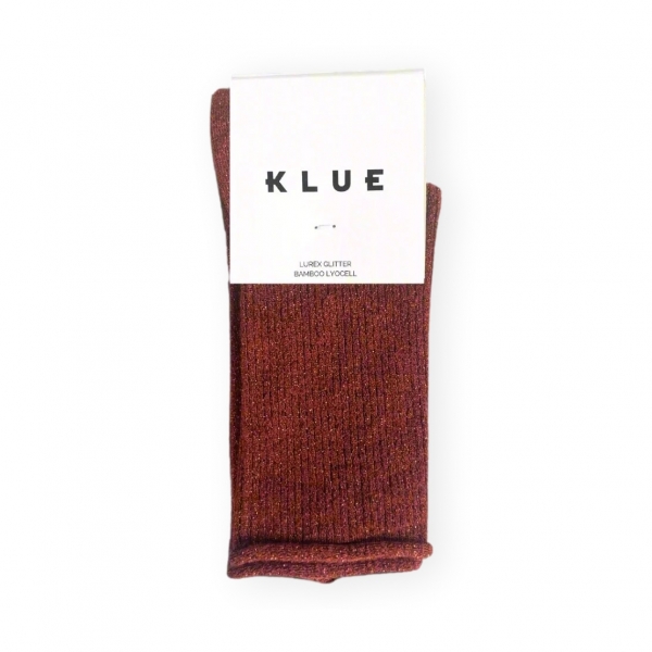 KLUE Meias Glitter Lurex - Red