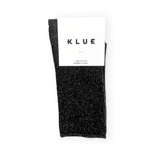 KLUE Meias Glitter Lurex - Black