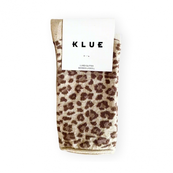 KLUE Leopard Socks - Beige