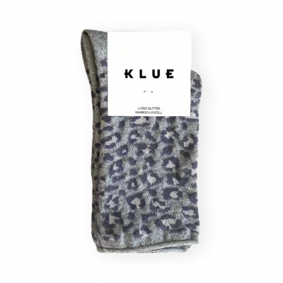 KLUE Leopard Socks - Grey