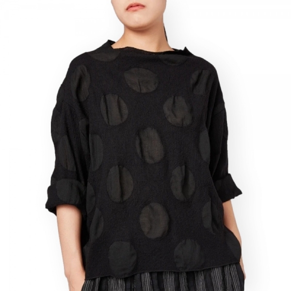 WENDY TRENDY Top 223764 - Black