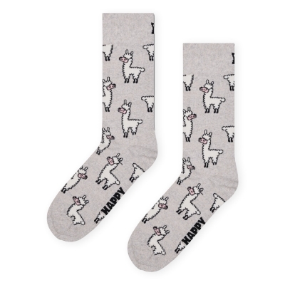 HAPPY SOCKS Llama - Grey