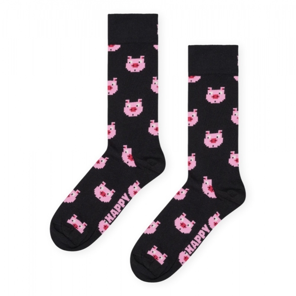 HAPPY SOCKS Pig - Black