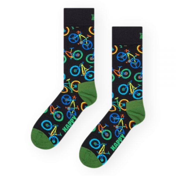 HAPPY SOCKS Meias Mountain Bike - Black