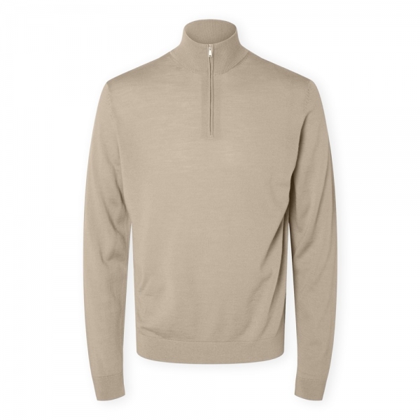 SELECTED Noos Malha Tray Half Zip - Kelp