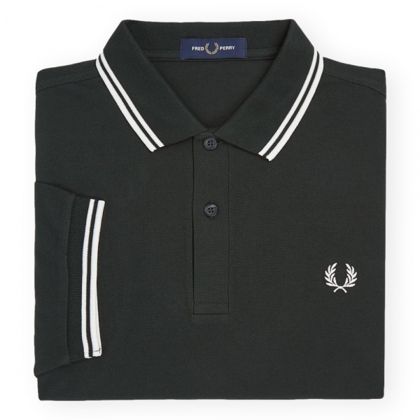 【FRED PERRY】The Twin Topped Shirt M3600 FRED PERRY Twin Tipped Shirt M3600 - Night Green - Mau Feitio