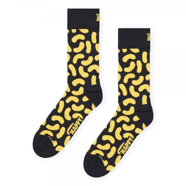 HAPPY SOCKS Meias Cheese Doodle - Black