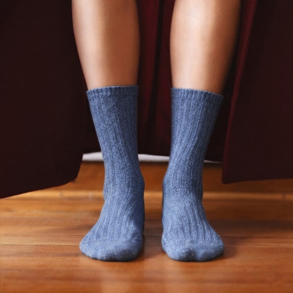 KLUE Silk Socks - Blue