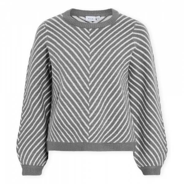 VILA Malha Khaia - Medium Grey Melange