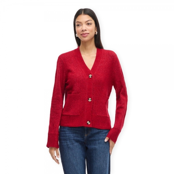 VILA Miraz Cardigan  - Jester Red