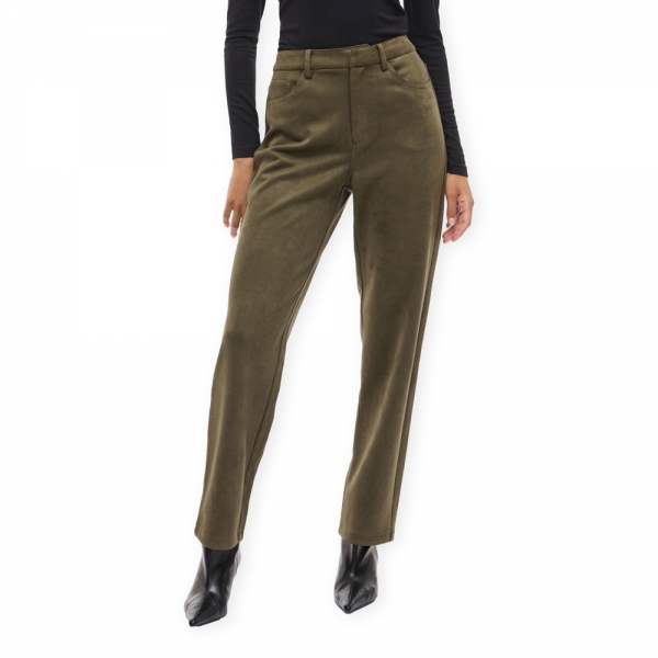 VILA Viral Kelly Trousers - Ivy Green