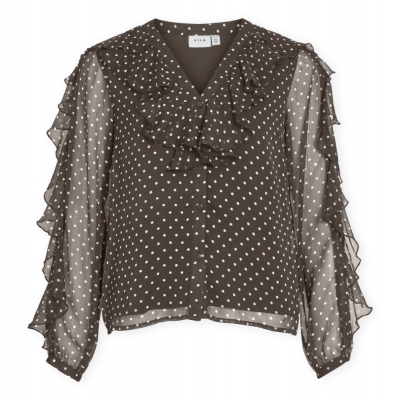 VILA Top Harley - Chocolate...