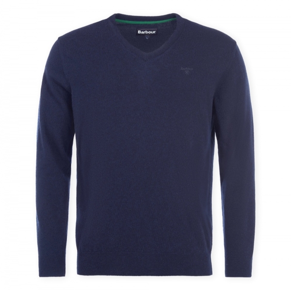 BARBOUR Malha Essential V-Neck - Navy