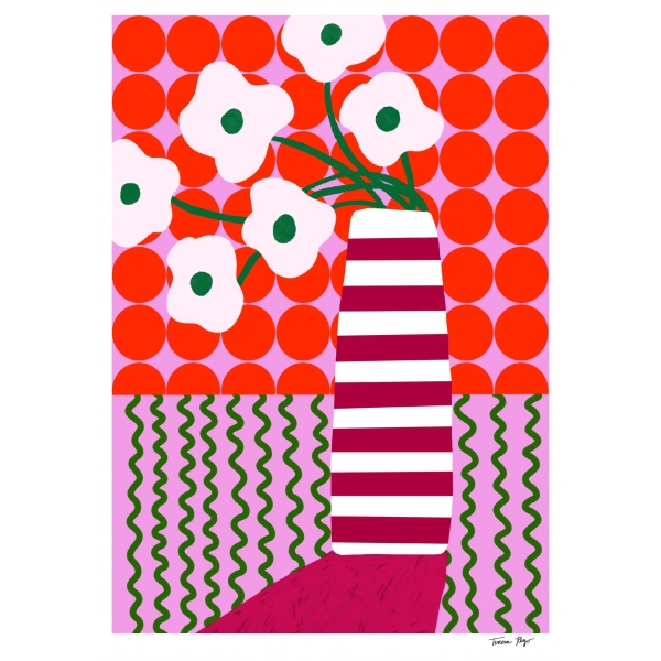 TERESA REGO STUDIO Aubergine Pot Print