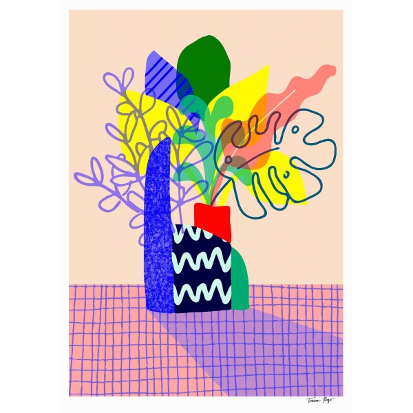 TERESA REGO STUDIO Monstera Leaf Print