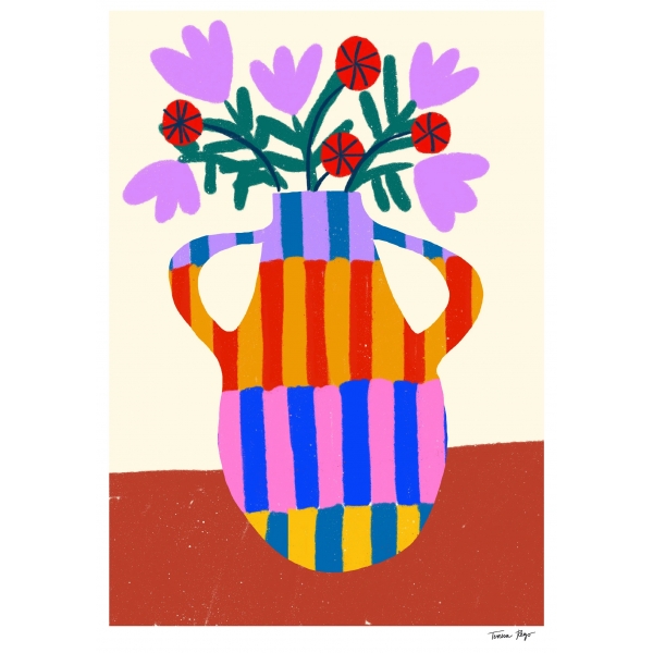 TERESA REGO STUDIO Striped Vase with...