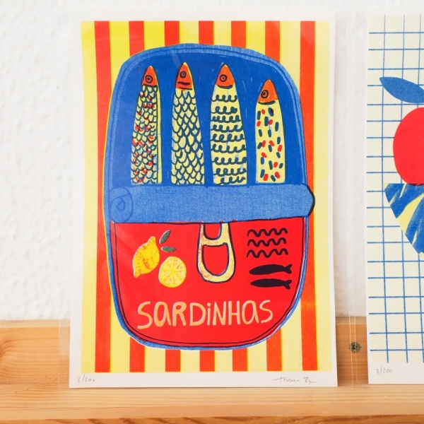 TERESA REGO STUDIO Sardinhas Risoprint