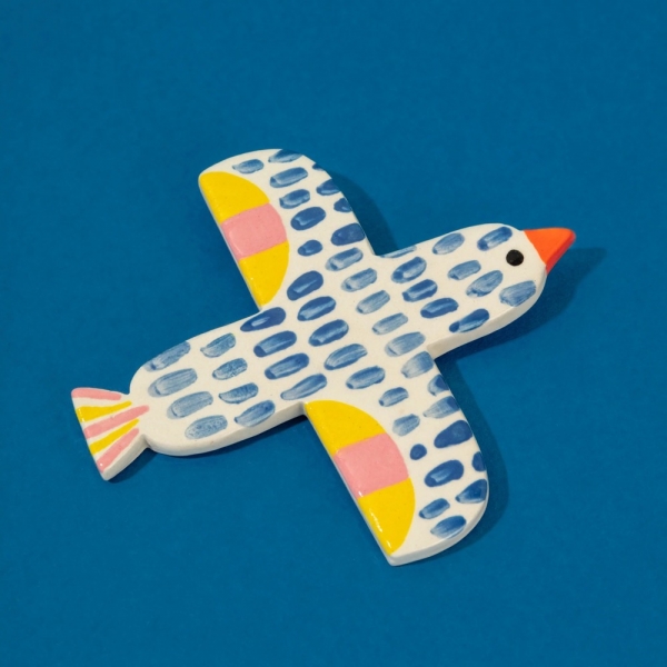 ANA SEIXAS Ceramic Bird - Deep Blue