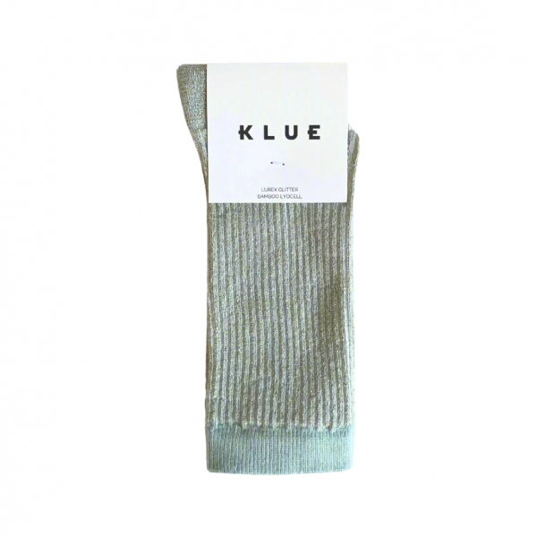 KLUE Glitter Lurex Socks - Stripes Gray