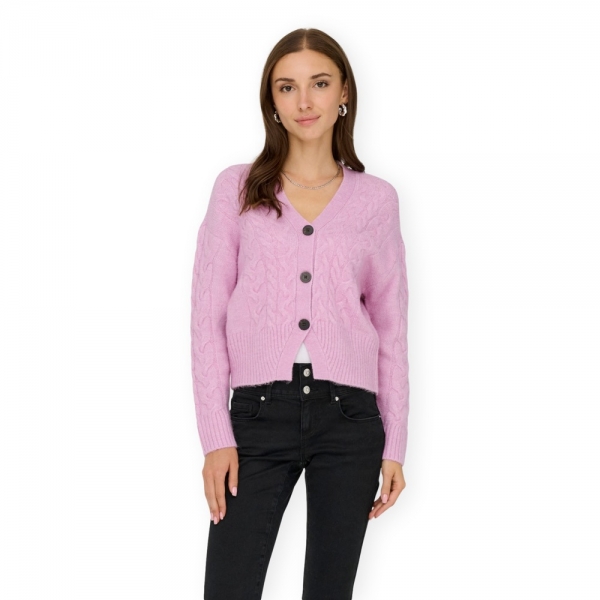 ONLY Casaco Rio Life Cardigan - Mauve...