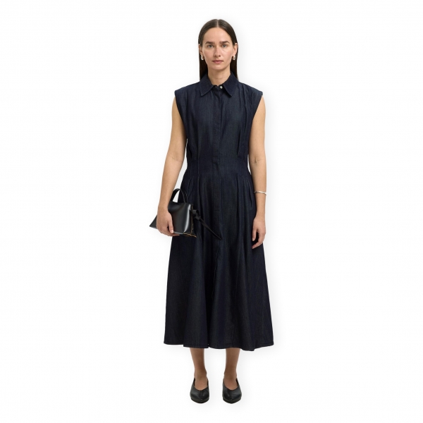 SELECTED W Frillo Dress - Dark Blue...